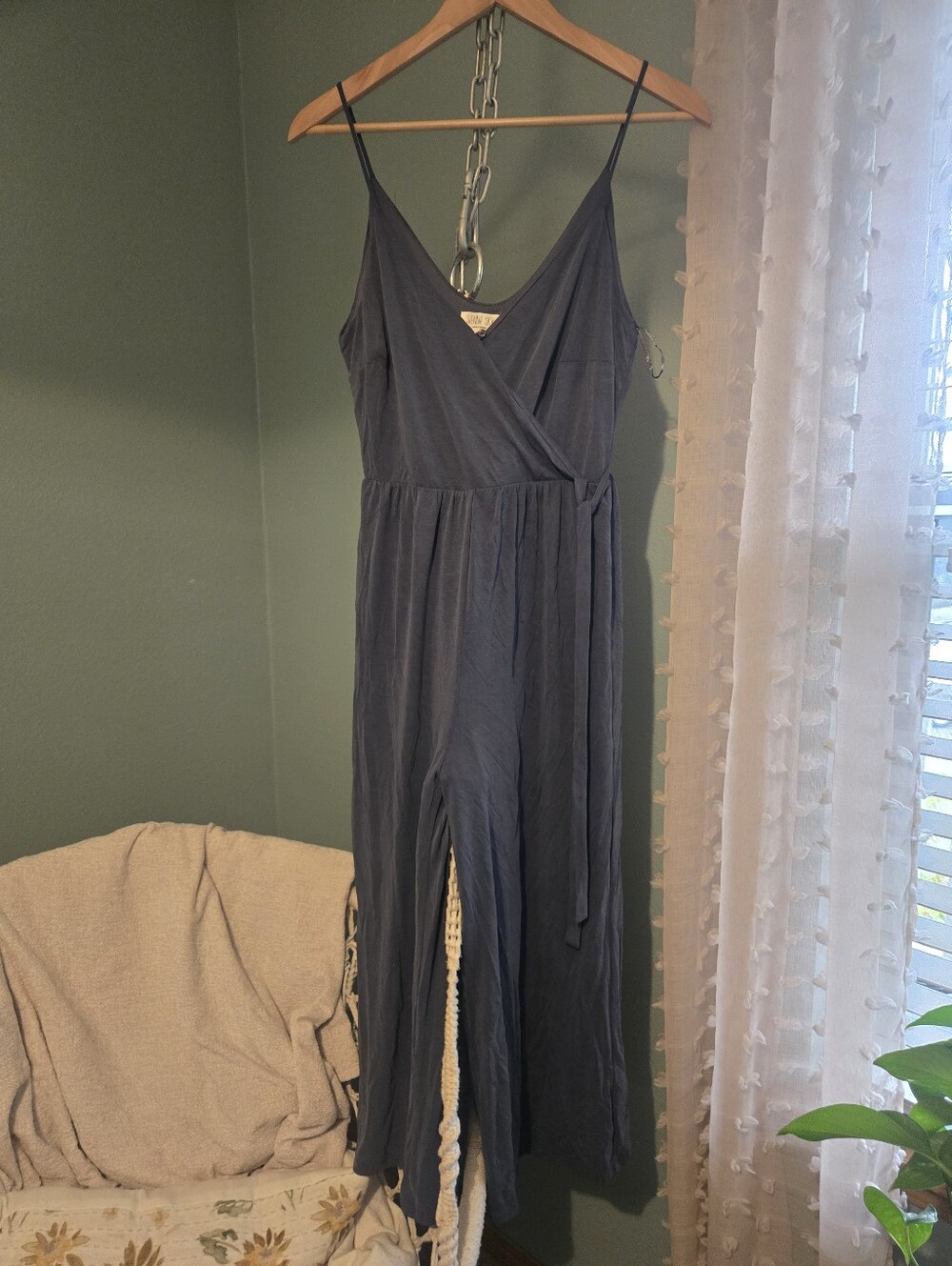 Sienna SkyWrap-Front One-Shoulder Jumpsuit
